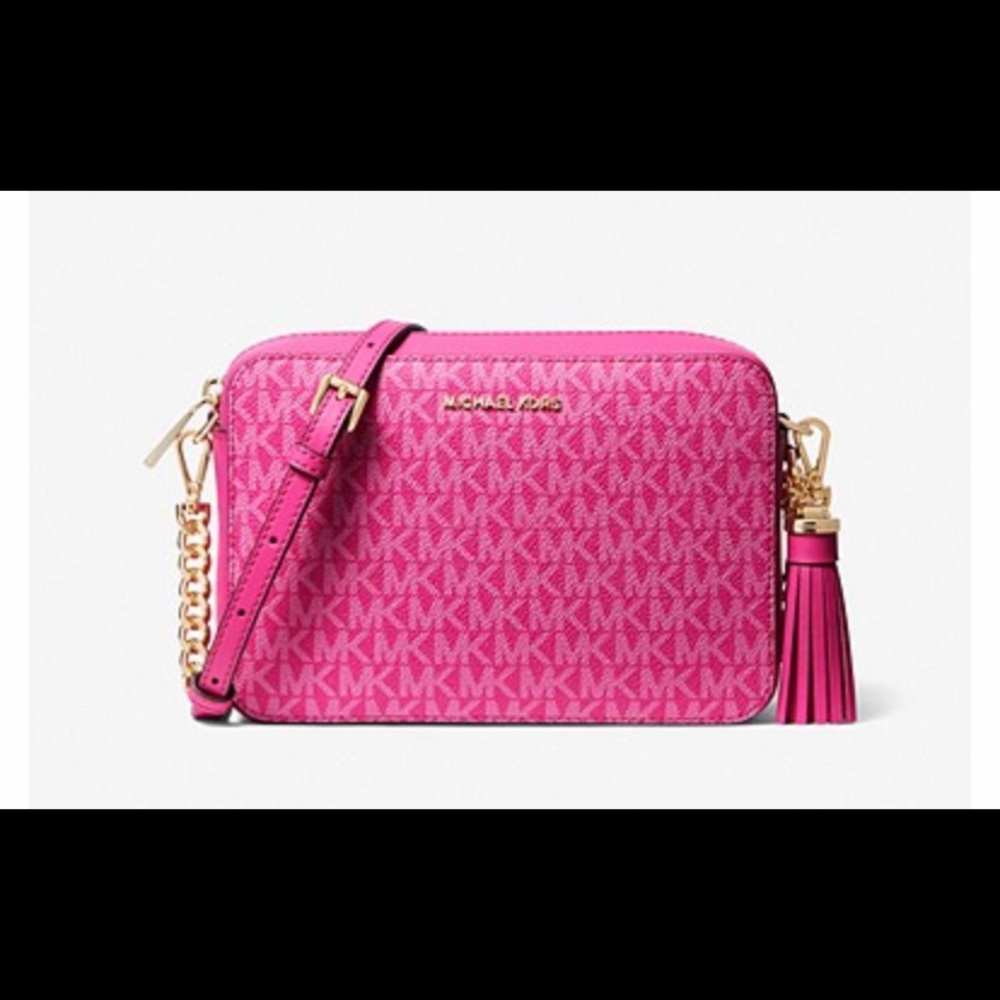 Michael Kors Jet Set Medium Logo Camera Bag